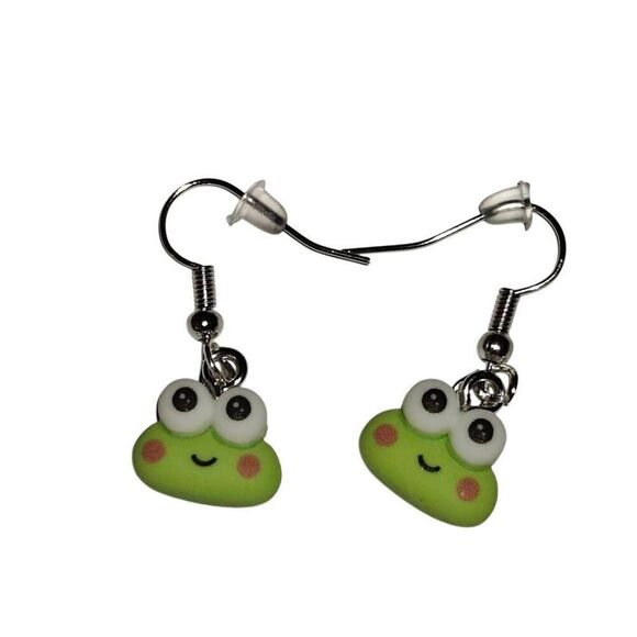 Sanrio Kuropi Kawaii Dangle Earrings - Picture 1 of 3